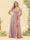 A-Line/Princess One-Shoulder Long Bridesmaid Plus Size Dresses with Split Side