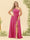 A-Line/Princess One-Shoulder Long Bridesmaid Plus Size Dresses with Split Side