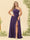 A-Line/Princess One-Shoulder Long Bridesmaid Plus Size Dresses with Split Side
