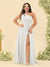 A-Line/Princess One-Shoulder Long Bridesmaid Plus Size Dresses with Split Side