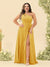 A-Line/Princess One-Shoulder Long Bridesmaid Plus Size Dresses with Split Side