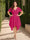 A-Line/Princess V-Neck Short Sleeves Asymmetrical Plus Size Bridesmaid Dresses with Ruffles
