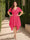 A-Line/Princess V-Neck Short Sleeves Asymmetrical Plus Size Bridesmaid Dresses with Ruffles
