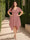 A-Line/Princess V-Neck Short Sleeves Asymmetrical Plus Size Bridesmaid Dresses with Ruffles