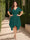 A-Line/Princess V-Neck Short Sleeves Asymmetrical Plus Size Bridesmaid Dresses with Ruffles