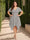 A-Line/Princess V-Neck Short Sleeves Asymmetrical Plus Size Bridesmaid Dresses with Ruffles