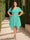 A-Line/Princess V-Neck Short Sleeves Asymmetrical Plus Size Bridesmaid Dresses with Ruffles