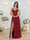 A-Line/Princess Spaghetti Straps Long Wedding Party Dresses with Split Side