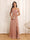 A-Line/Princess Spaghetti Straps Long Wedding Party Dresses with Split Side