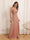 A-Line/Princess Spaghetti Straps Long Wedding Party Dresses with Split Side