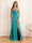 A-Line/Princess Spaghetti Straps Long Wedding Party Dresses with Split Side