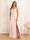 A-Line/Princess Spaghetti Straps Long Wedding Party Dresses with Split Side