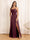 A-Line/Princess Spaghetti Straps Long Wedding Party Dresses with Split Side