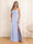 A-Line/Princess Spaghetti Straps Long Wedding Party Dresses with Split Side