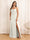 A-Line/Princess Spaghetti Straps Long Wedding Party Dresses with Split Side