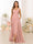 A-Line/Princess V-Neck Split Side Long Bridesmaid Dresses with Pockets
