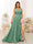 A-Line/Princess V-Neck Split Side Long Bridesmaid Dresses with Pockets