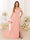 A-Line/Princess V-Neck Short Sleeves Long Bridesmaid Dresses with Split Side