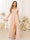 A-Line/Princess V-Neck Short Sleeves Long Bridesmaid Dresses with Split Side