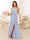 A-Line/Princess One-Shoulder Long Bridesmaid Dresses with Split Side