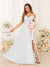 A-Line/Princess Spaghetti Straps Long Bridesmaid Dresses With Split Side