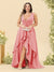 A-Line/Princess Asymmetrical V-Neck Plus Size Bridesmaid Dresses With Ruffles