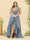 A-Line/Princess Asymmetrical V-Neck Plus Size Bridesmaid Dresses With Ruffles