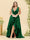 A-Line/Princess Asymmetrical V-Neck Plus Size Bridesmaid Dresses With Ruffles