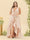 A-Line/Princess Asymmetrical V-Neck Plus Size Bridesmaid Dresses With Ruffles