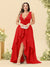 A-Line/Princess Asymmetrical V-Neck Plus Size Bridesmaid Dresses With Ruffles
