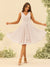 A-Line/Princess Knee-Length V-Neck Bridesmaid Dresses With Ruffles