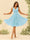 A-Line/Princess Knee-Length V-Neck Bridesmaid Dresses With Ruffles