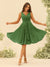 A-Line/Princess Knee-Length V-Neck Bridesmaid Dresses With Ruffles