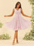 A-Line/Princess Knee-Length V-Neck Bridesmaid Dresses With Ruffles