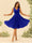 A-Line/Princess Knee-Length V-Neck Bridesmaid Dresses With Ruffles