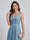 A-Line/Princess V-Neck Sleeveless Floor-Length Bridesmaid Dresses With Split Side & Ruffles