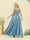 A-Line/Princess Floor-Length Sleeveless Ruffles Plus Size Bridesmaid Dresses With Split Side