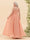 A-Line/Princess Floor-Length Spaghetti Straps Ruffles Plus Size Bridesmaid Dresses With Split Side