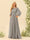 A-Line/Princess Floor-Length Long Sleeves Bridesmaid Dresses With Sash