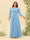 A-Line/Princess Floor-Length Long Sleeves Plus Size Bridesmaid Dresses With Sash