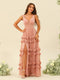 A-Line/Princess Floor-Length Sleeveless Bridesmaid Dresses With Ruffles