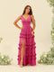 A-Line/Princess Floor-Length Sleeveless Bridesmaid Dresses With Ruffles