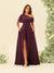 A-Line/Princess One-Shoulder Floor-Length Split Side Bridesmaid Dresses