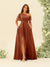 A-Line/Princess One-Shoulder Floor-Length Split Side Bridesmaid Dresses