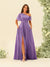 A-Line/Princess One-Shoulder Floor-Length Split Side Bridesmaid Dresses