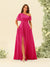 A-Line/Princess One-Shoulder Floor-Length Split Side Bridesmaid Dresses