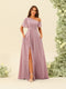 A-Line/Princess One-Shoulder Floor-Length Split Side Bridesmaid Dresses