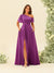 A-Line/Princess One-Shoulder Floor-Length Split Side Bridesmaid Dresses