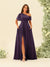A-Line/Princess One-Shoulder Floor-Length Split Side Bridesmaid Dresses