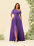 A-Line/Princess One-Shoulder Floor-Length Split Side Bridesmaid Dresses
